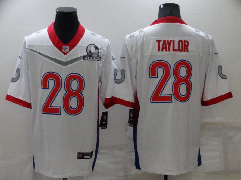 Men Indianapolis Colts #28 Taylor White Nike 2022 All Star Limited NFL Jersey